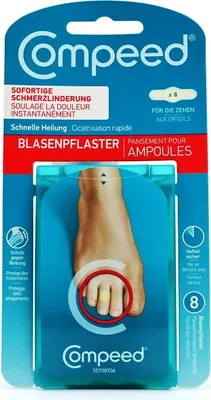 Produktbild von COMPEED Blasenpflaster an den Zehen 8St PZN 05995298