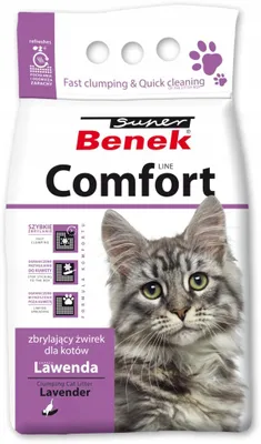 Zdjęcie produktu dla Super Benek Comfort Lawenda żwirek do kuwety dla kota 10L