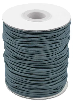 50m extra starke Gummikordel Gummischnur 2mm taubenblau