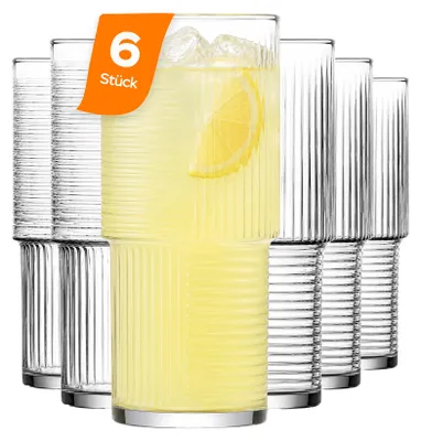 Produktbild von LAV Helen Longdrinkgläser 400ml, 6er Set, KI-generiertes Bild
