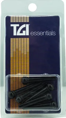 Produktbild von Stegstecker für Akustikgitarre, Bp20B, mit perlmuttfarbenem Punkt, 6 Stück