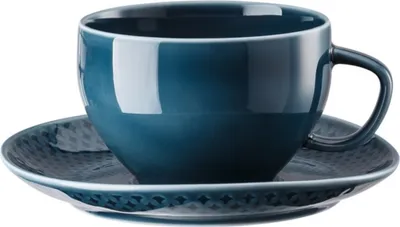 Produktbild von Rosenthal Junto Ocean Blue Teetasse mit Untertasse Set2