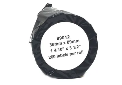Produktbild von Etiketten 99012 für DYMO – 260 Stück, 38x89 mm, wasser- & kratzfest, kompatibel mit LabelWriter