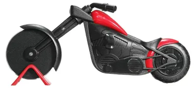 Pizzaschneider Motorrad-Design, Edelstahl, 21,5 cm