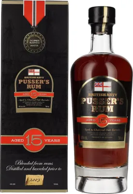 Produktbild von Pusser's Nelson's Blood 15 Years Old 40% Vol. 0,7l in Geschenkbox