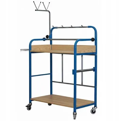 Produktbild von Werkzeugwagen mit zwei Regale Multifunktional Mobile mit Rädern Stahl Modern