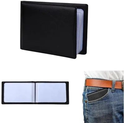 Obrázek produktu pro Pouzdro na vizitky, 40 míst, 10,6 x 7,4 cm, černé