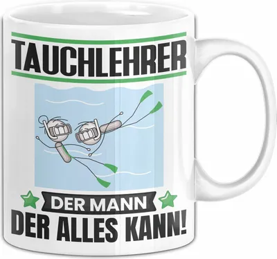 Produktbild von Tauchlehrer Tasse Geschenk für Tauchlehrer Der Mann Der Alles Kann Geschenkidee zum Geburtstag (Weiß)