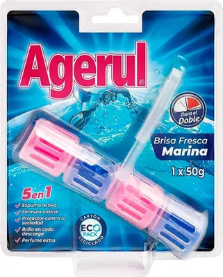 Image de Bloc Wc Brise Marine Agerul Nettoyant Désinfectant 5 En 1 - Agerul