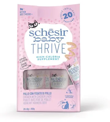 Obrázok produktu pre Schesir 25200104, Maškrta, Mačka, Šteňa, Kuracie mäso, Kuracia pečeň, 85 g