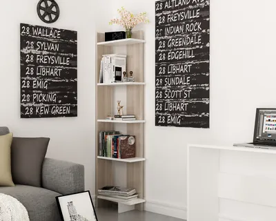 Produktbild von Skye Decor, Als - Cordoba, White, Bücherregal, Cordoba, 100 % MELAMINBESCHICHTETE SPANPLATTEN, 45 x 22 x 170 cm