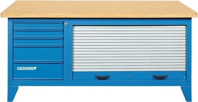 Produktbild von GEDORE B 1500 L Werkbank mit Blechjalousie, 6618050