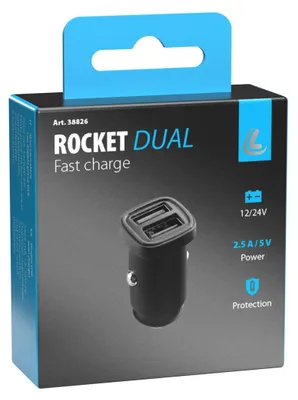 Zdjęcie produktu dla Aktualizacja wtyczki, ładowarka 2 porty USB - Szybkie ładowanie - 2100 mA - 12/24 V
