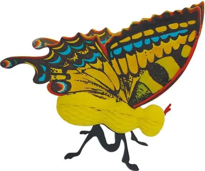 Produktbild von Wabenball Dekoration Schmetterling aus Wabenpapier, ca. 30 cm Durchmesser