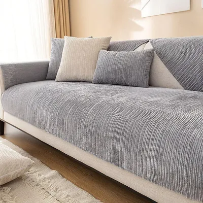 Image de Housse de canapé antidérapante - Housse de protection universelle pour meubles, lavable, pour 1 à 4 places