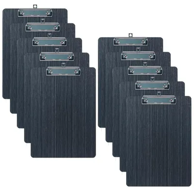 Productafbeelding van Solidchoice - Set van 10 Houten Clipboard A5 met Klem
