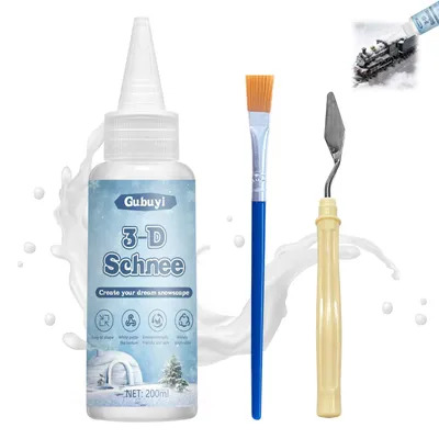 Kunstschnee-Gel 200 ml – Dekorative Schneepaste für Bastelarbeiten