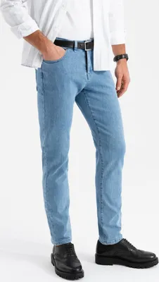 Obrázek produktu pro Ombre Clothing Pánské džínové kalhoty Bardhush světle modrá XXL