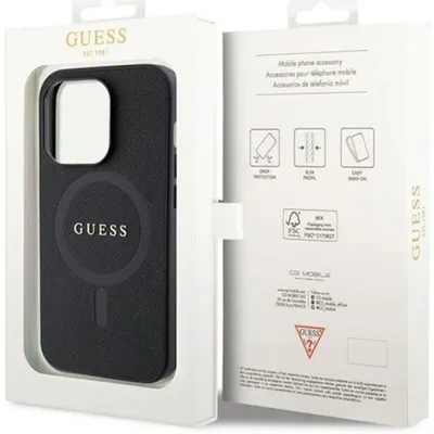 Immagine prodotto di Guess Guhmp15Xpsahmck Custodia rigida Saffiano Magsafe per Iphone 15 Pro Max 6.7 Czarny/Nero