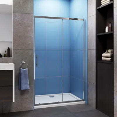 Produktbild von 100x190cm Schiebtür Gleittür Duschkabine Duschabtrennung Duschwand Tür Sicherheitsklarglas
