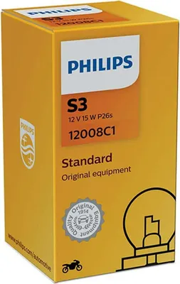Immagine prodotto di Lampadina PHILIPS 12V 15W P26s s3