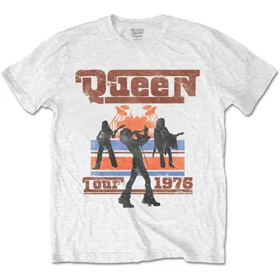 Produktbild von Queen 1976 Tour Silhouettes White S T-Shirt