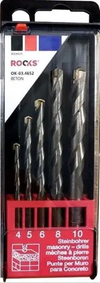 Produktbild von ROOKS Betonbohrer OK-03.4652 4/5/6/8/10mm Schnellarbeitsstahl