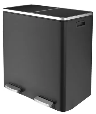 Immagine prodotto di Contenitore per rifiuti - Contenitore per rifiuti da 60 litri - Contenitori per rifiuti - Cestino - Acciaio inossidabile - Contenitore per rifiuti con pedale