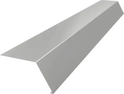 Produktbild von PRECIT Schürze für Dachrinne H12 Weißaluminium RAL 9006 1000 mm x 156 mm x 0,4 mm