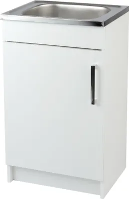 Produktbild von Stamar | Kuchynská linka - 50 cm - biela - s drezom a sifónom