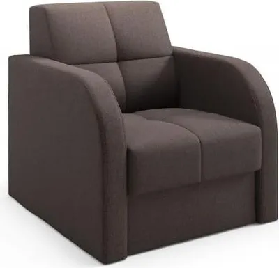 Zdjęcie produktu dla LIKMA Brązowy Fotel Togo do Salonu z Podłokietnikami 78×85×85 cm Nowoczesny Fotel Wypoczynkowy do Salonu Sypialni Tkanina: Inari 28