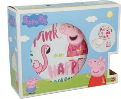Obrázok produktu pre Peppa Wutz Pig raňajková súprava riadu 3 ks.
