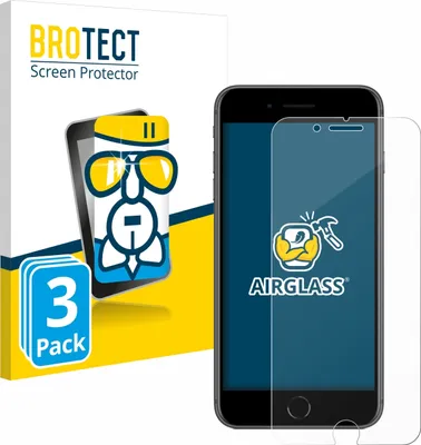 Produktbild von 3x BROTECT Schutzglas für Apple iPhone 8 Plus Schutzfolie Panzer Folie Glas Display Schutz klar