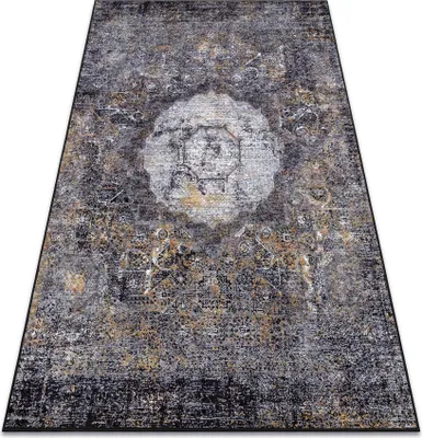 Produktbild von MIRO 51453.805 Waschteppich Rosette, vintage Anti-Rutsch - grau Grau 160x220 cm