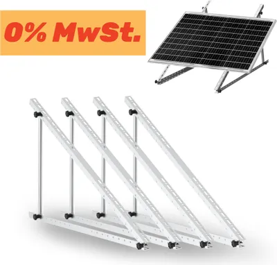 Immagine prodotto di Supporto fotovoltaico 114cm Pannello solare Pannello solare 0°-90° di elevazione Fotovoltaico