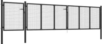 Obrázek produktu pro vidaXL Zahradní brána ocelová 500×75 cm antracitová