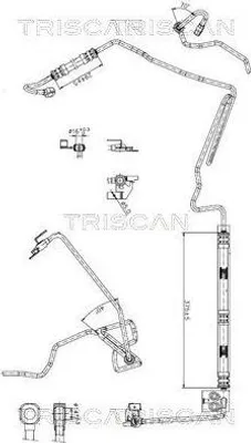 Produktbild von TRISCAN 8516 29010 Servoleitung für SKODA Octavia I Combi (1U5) von Hydraulikpumpe nach Lenkgetriebe