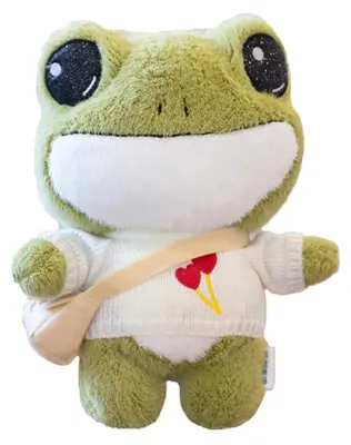 Produktbild von 11,8 Zoll Frosch-Plüschspielzeug, niedliches Stoffpuppenspielzeug, Cartoon-Tier-Geschenk für Kinder, Mädchen, Freunde