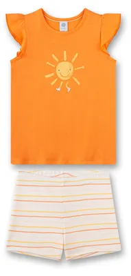 Produktbild von Sanetta Mädchen-Schlafanzug kurz orange Sonne 92