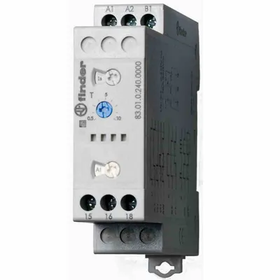 Produktbild von Finder Multifunktions-Industrie-Zeitrelais 83.01.0.240.0000 24 - 240 V DC/AC 1 Wechsler 16 A Max. 400 V/AC (83.01.0.240.0000)