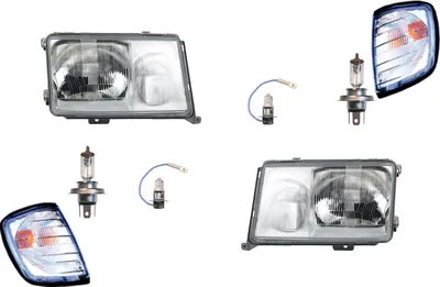 Productafbeelding van Johns, koplampen geschikt voor Mercedes W124, bouwjaar 1989-1993, H4/H3 set, links en rechts, richtingaanwijzers