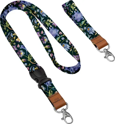 Produktbild von Schlüsselband, Personalisiert, Wunschtext/Grafik, Lanyard mit Ihrem Schriftzug, Druck nach Wunsch, Flowers 2 [098]