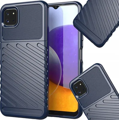 Image de Thunder Case Étui souple blindé Samsung Galaxy A22 5G Bleu
