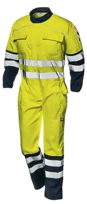 Immagine prodotto di Tuta di protezione Sir Safety SUPERTECH ignifuga, antistatica e riflettente, taglia M, HI-VIS GIALLO/BLU