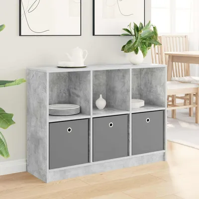 Produktbild von vidaXL Sideboard mit Schubladen Beton Grau 102 x 32 x 73,5 cm