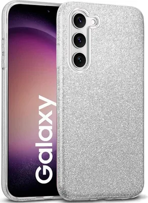 Produktbild von Handy Case für Samsung Galaxy S23 Hülle Glitzer Cover TPU Schutzhülle, Silber