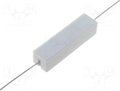 Produktbild von 2x Widerstand: Drahtwiderst 15W THT 10Ω Zement 5% PRW0FWJW100B00 Widerstände 15W