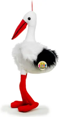 Produktbild von Plüschtier Storch, 50 cm, Stofftiere Kuscheltiere Störche Geburt Taufe Baby Adebar