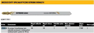 Immagine prodotto di Lama per seghetto alternativo DEWALT BIM Sandwich <120 mm 5 pz