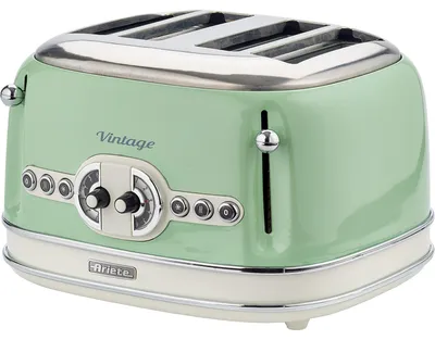 Productafbeelding van Ariete Vintage, groene broodrooster met 4 gleuven